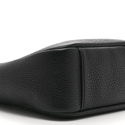 Grained Calfskin Baby Le 5 A 7 Supple Hobo Black