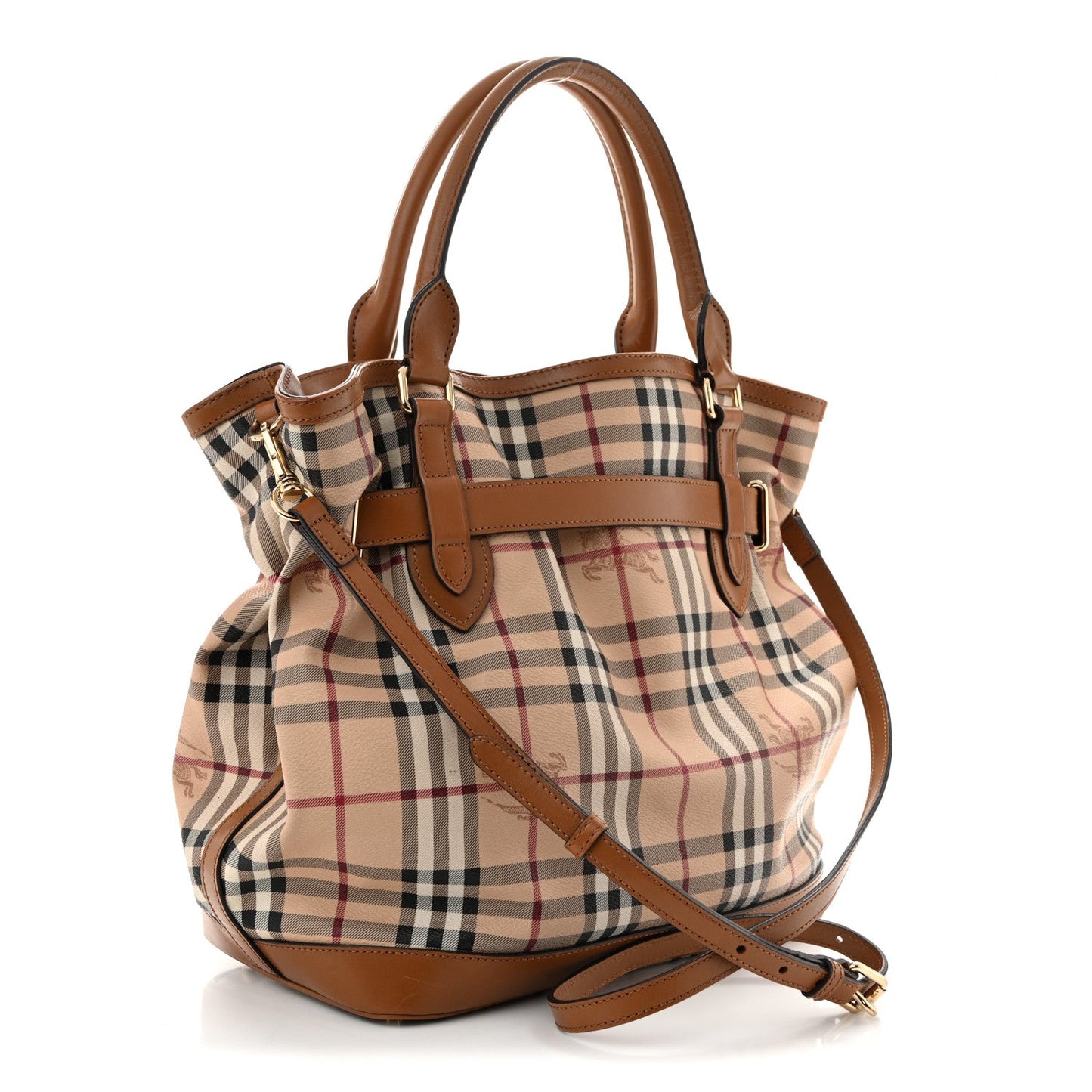Haymarket Check Medium Golderton Tote Mid Camel
