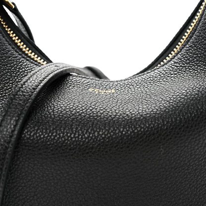 Supple Grained Calfskin Teen Lulu Shoulder Bag Black