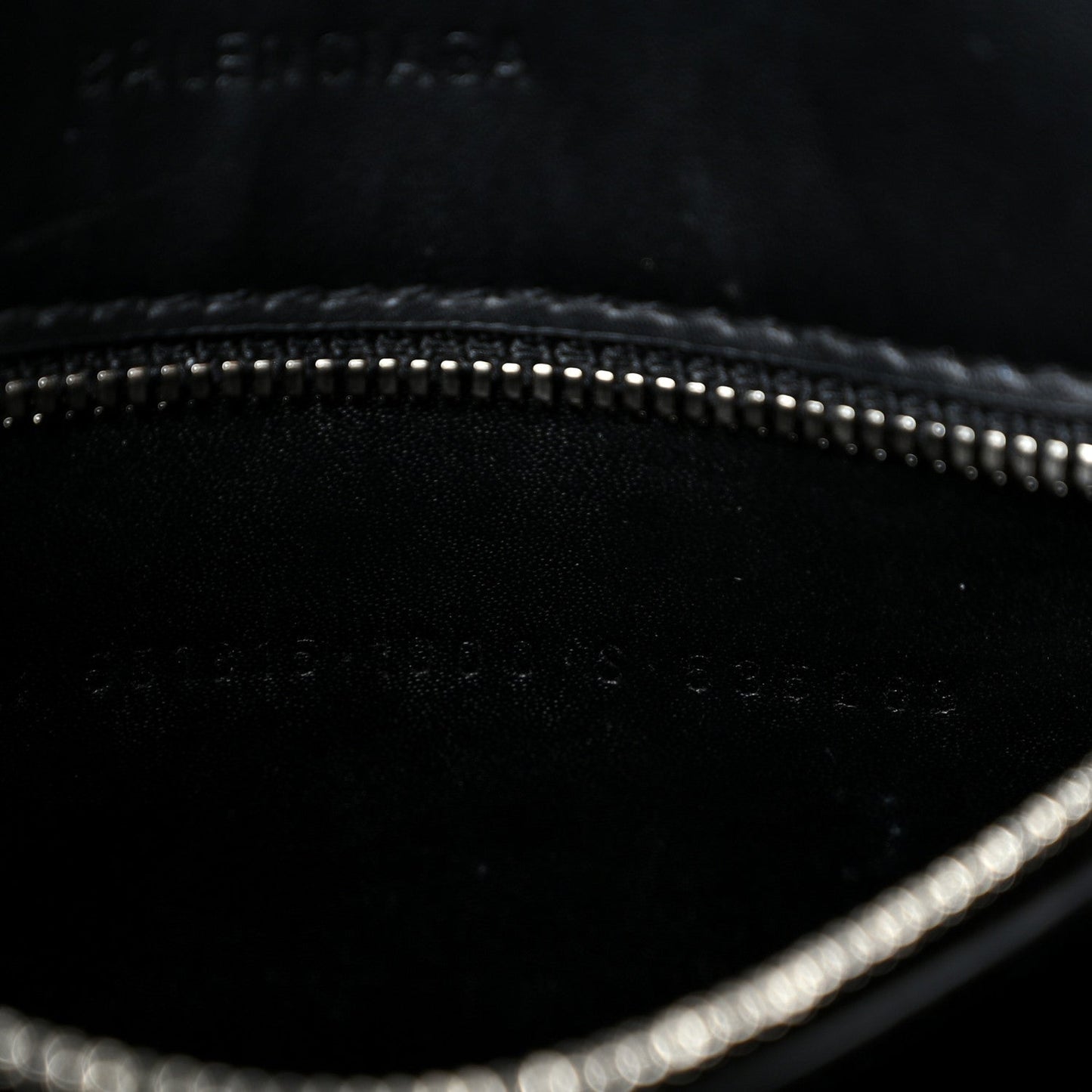 Shiny Calfskin Logo Crocodile Embossed XXS Everyday Tote  Black