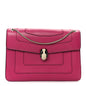 Calfskin Serpenti Forever Snake Strap Crossbody Bag Pink