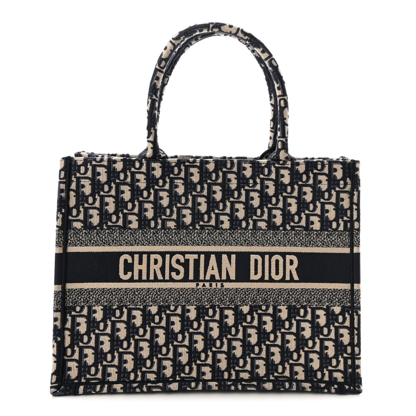 Oblique Medium Book Tote Blue Multicolor