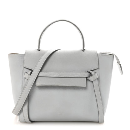Grained Calfskin Micro Belt Bag Cloud