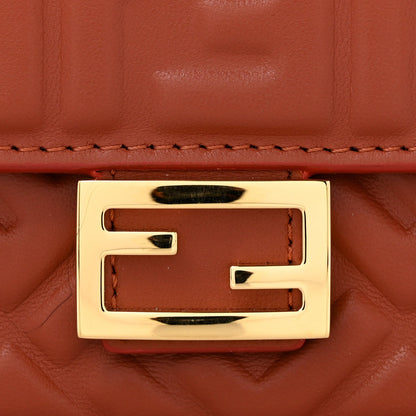 Nappa Matisse FF Embossed Wallet On Chain Baguette Sienna