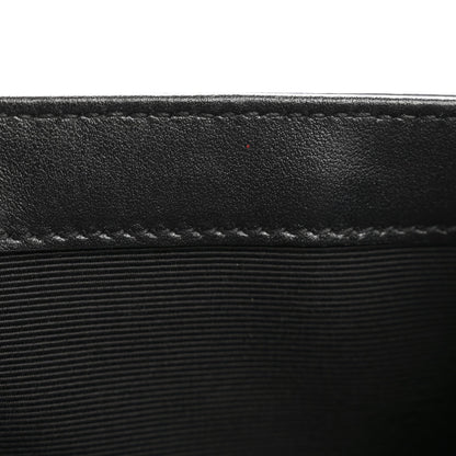 Calfskin Medium Heart Bolts Monogram Kate Satchel Black