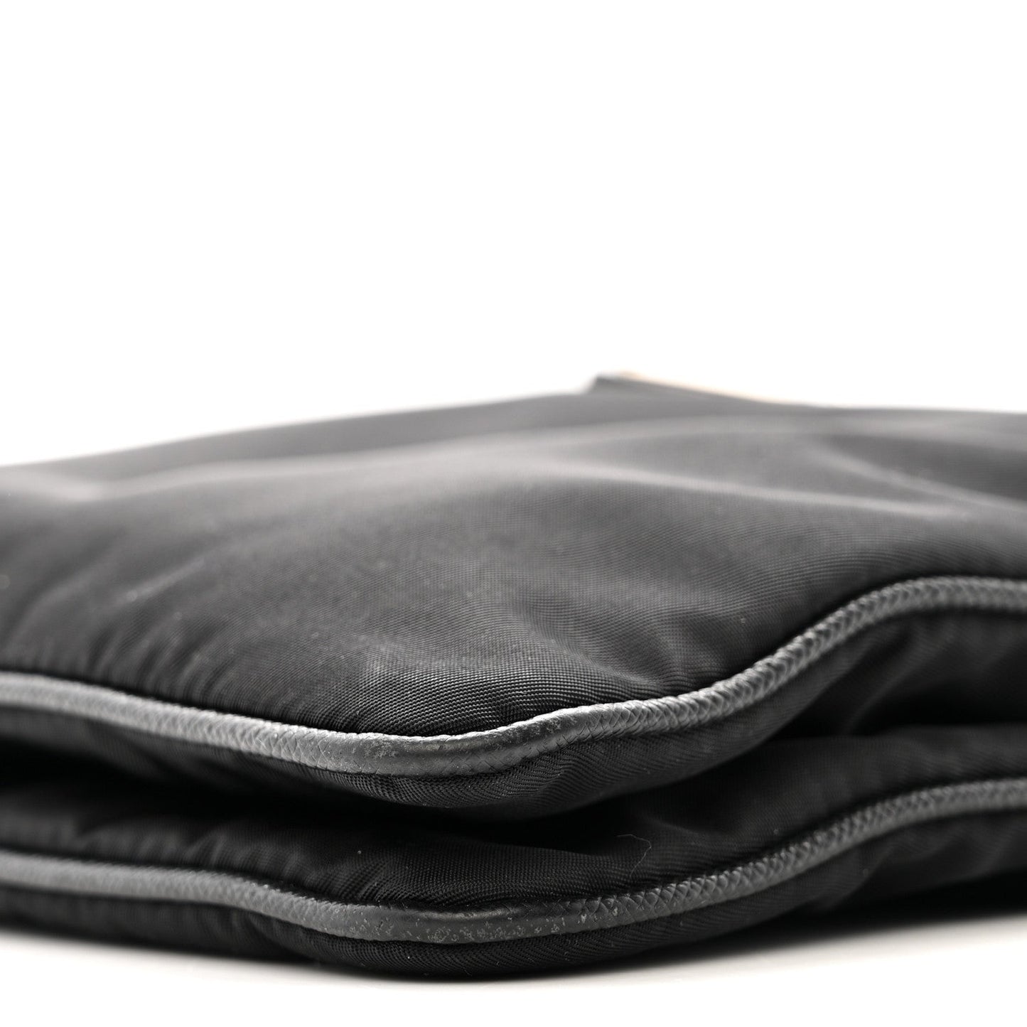 Re-Nylon Saffiano Re-Edition 2000 Double Zip Crossbody Bag Black