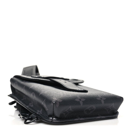 Monogram Eclipse Saumur Slingbag Black