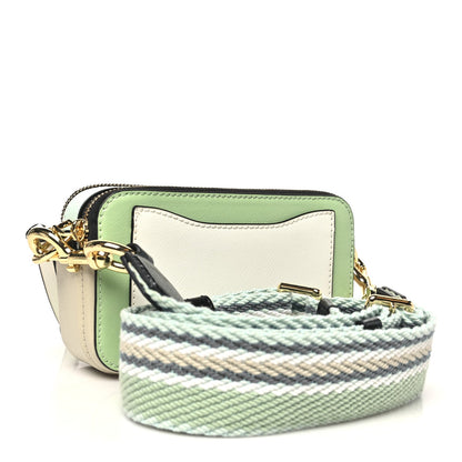 Saffiano Small Snapshot Camera Bag Mint Multicolor