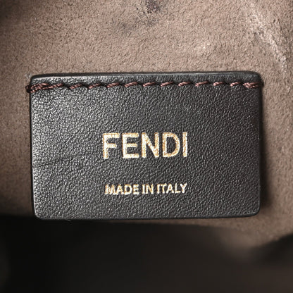 X FILA Vitello F is Fendi Mania Mini Mon Tresor Bucket Bag White