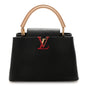 Taurillon Capucines MM Black Beige Red