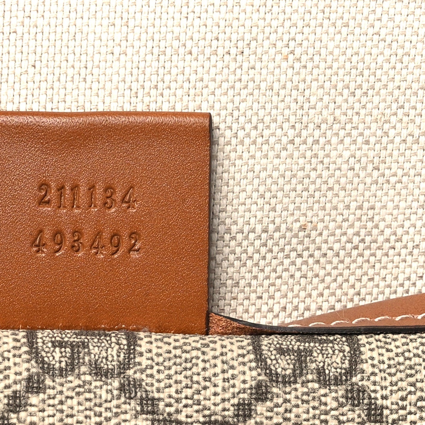 GG Plus Monogram Medium Signature Web Loop Tote Brown