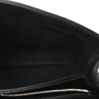 Calfskin Y Quilted Monogram Toy Loulou Crossbody Bag Black