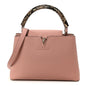 Taurillon Snakeskin Capucines PM Magnolia
