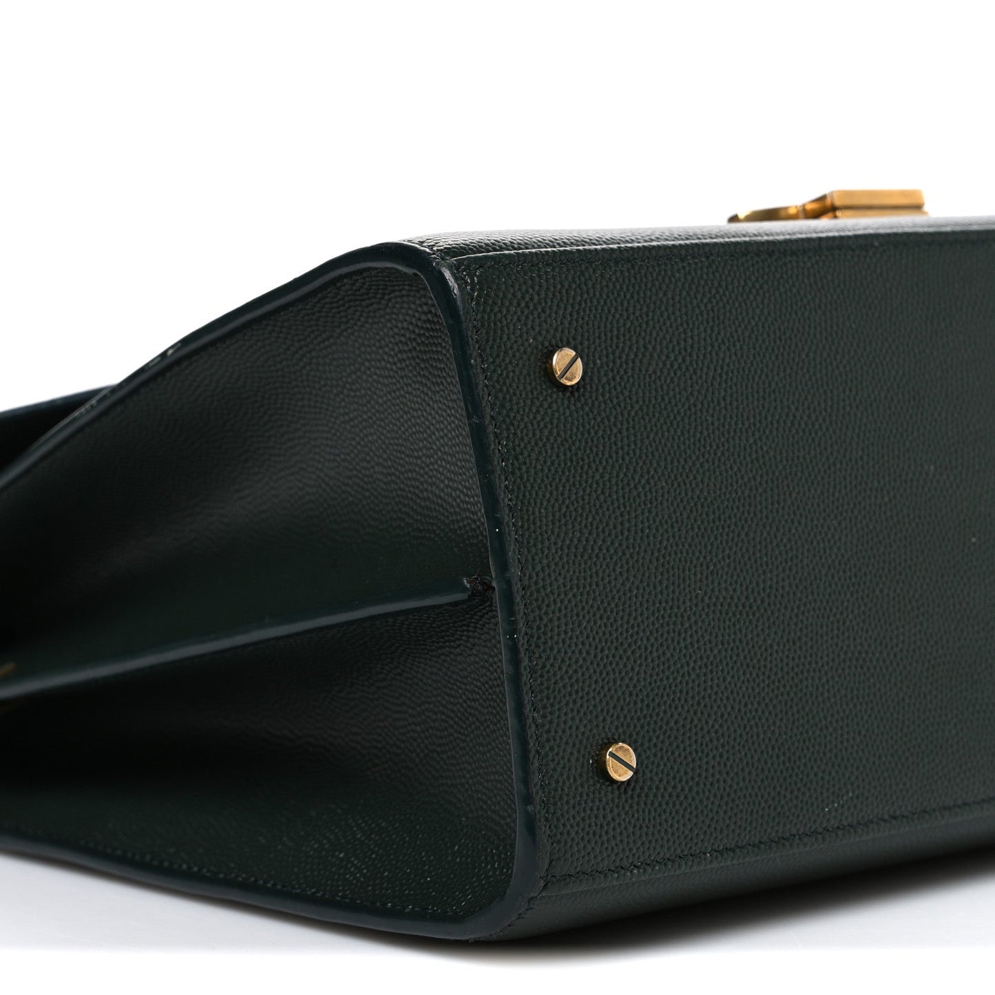 Grain de Poudre Medium Classic Monogram Cassandra Top Handle Dark Green