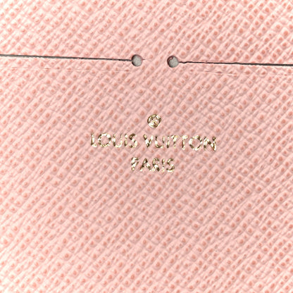 Damier Azur Pochette Felicie Chain Wallet Rose Ballerine