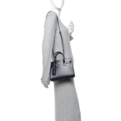 Calfskin Nano Sac De Jour Deep Marine