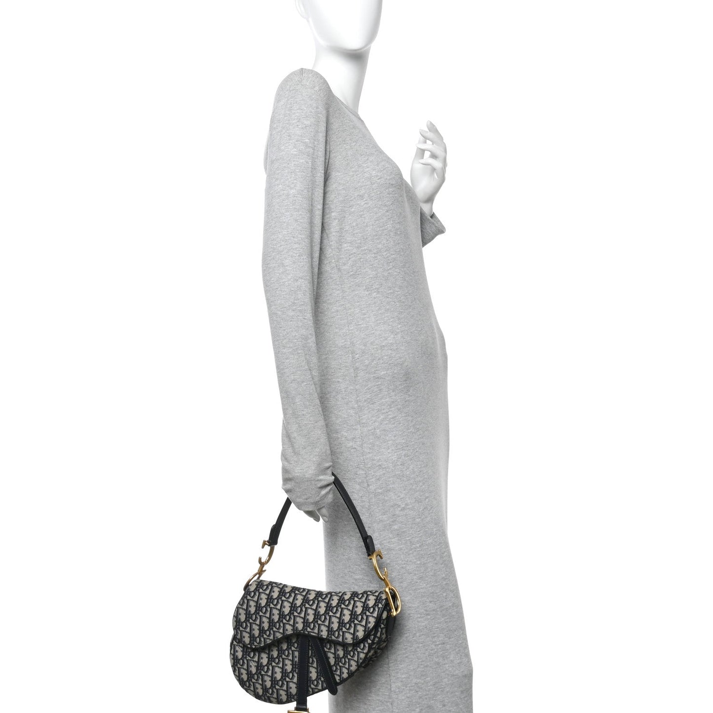 Oblique Saddle Bag Blue