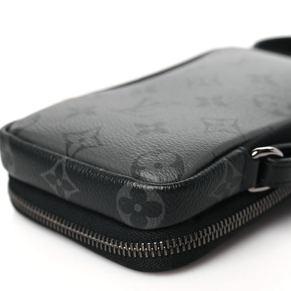 Monogram Eclipse Reverse Double Phone Pouch