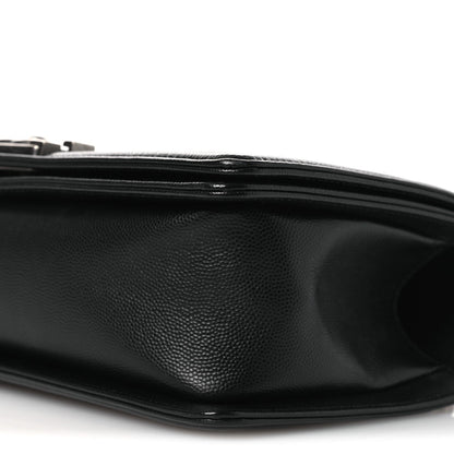 Caviar Quilted Medium Boy Flap Black
