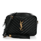 Calfskin Matelasse Monogram Lou Camera Bag Black