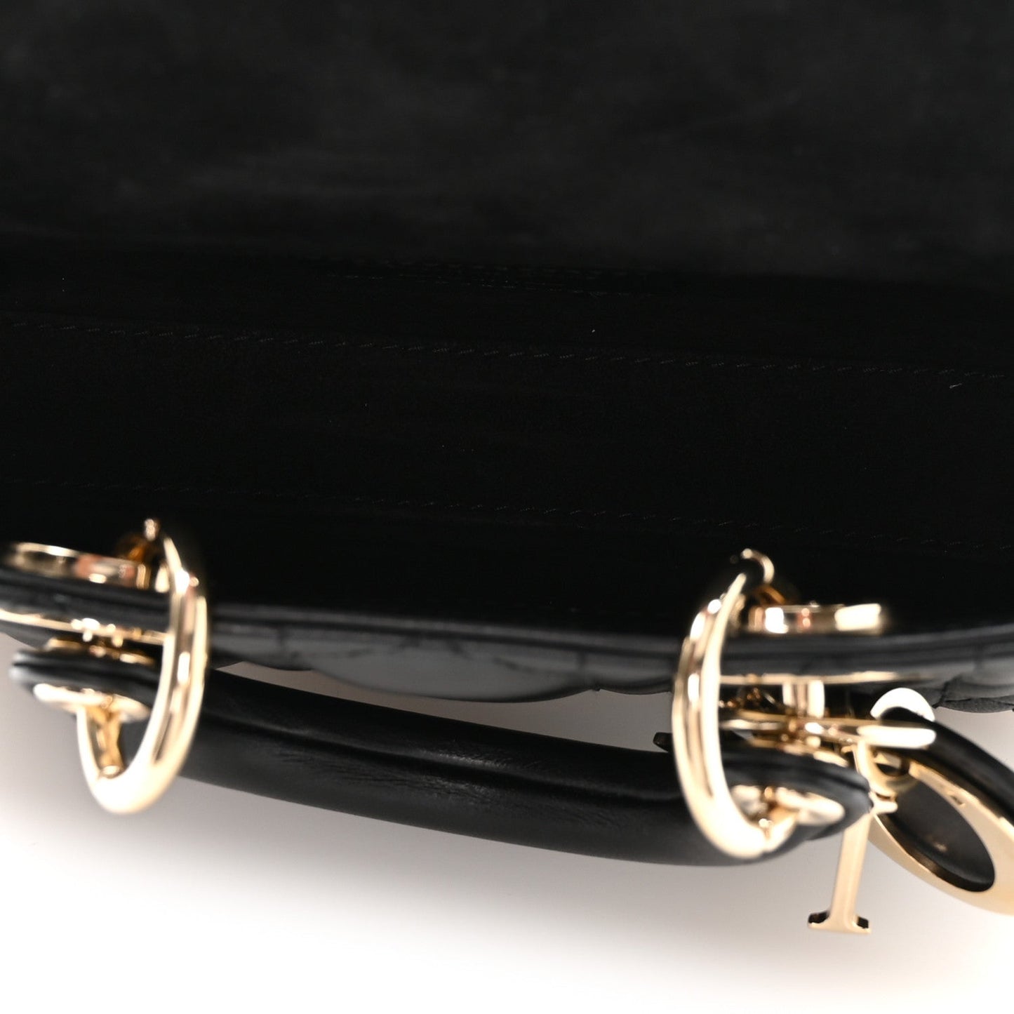 Lambskin Cannage Micro Lady D-Joy Black