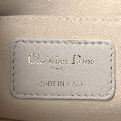 Lambskin Cannage Medium Dior Vibe Hobo Bag Latte