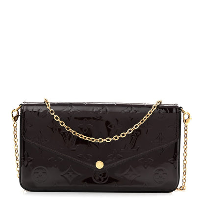 Vernis Pochette Felicie Chain Wallet Amarante