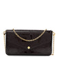 Vernis Pochette Felicie Chain Wallet Amarante
