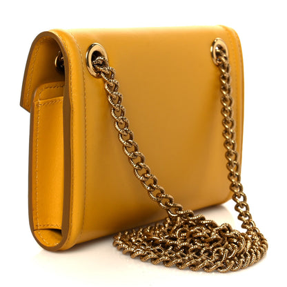 Smooth Calfskin Devotion Envelope Phone Bag Senape