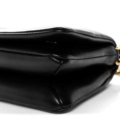 Lambskin Embossed Monogram Pochette Coussin Crossbody Black