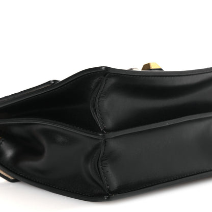 Vitello Liberty Bi-Color FF 1974 Embossed Small Kan I Shoulder Bag Black Maya