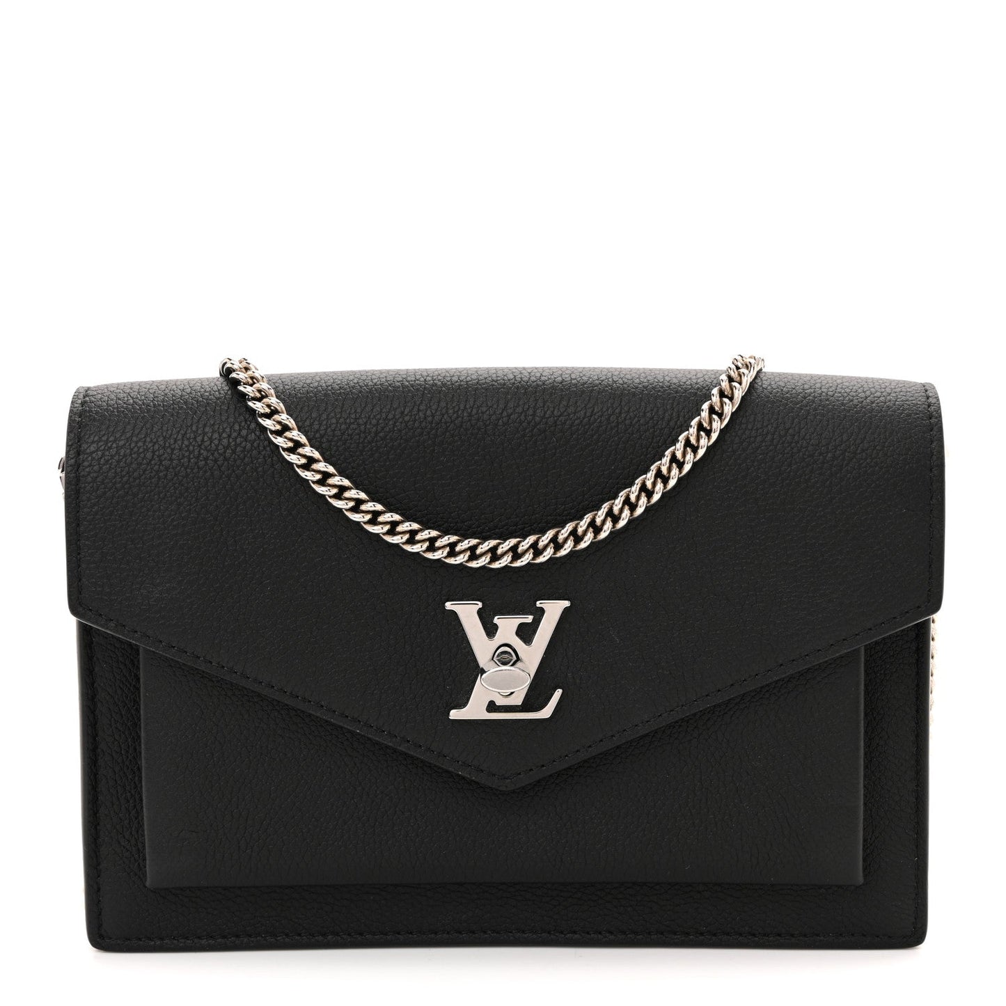 Soft Calfskin My Lockme Chain Pochette Black