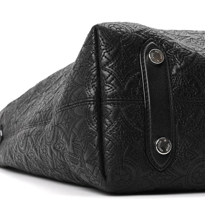 Monogram Lambskin Antheia Hobo PM Black
