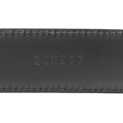 Saffiano Triangle Belt 100 40 Black