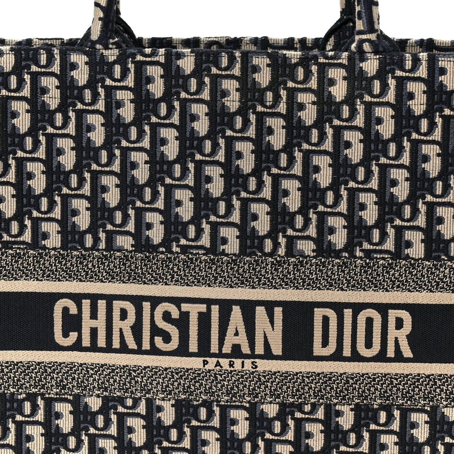 Oblique Large Book Tote Blue Multicolor