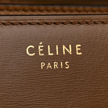 Box Calfskin Medium Classic Box Flap Bag Camel