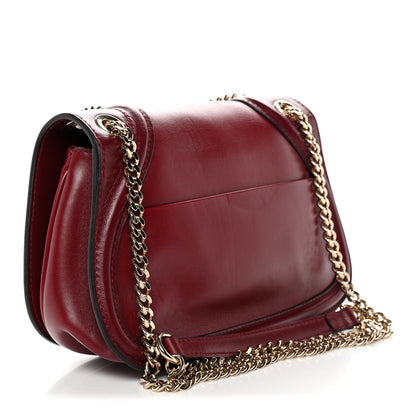 Calfskin Blondie Medium Shoulder Bag Dark Red