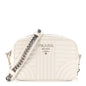 Soft Calfskin Diagramme Camera Bag White