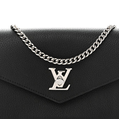 Soft Calfskin My Lockme Chain Pochette Black