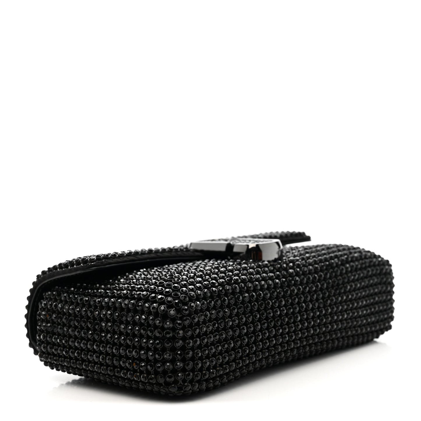 The Rhinestone J Marc Mini Shoulder Bag Black