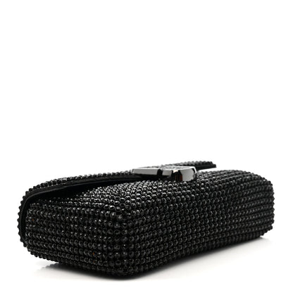 The Rhinestone J Marc Mini Shoulder Bag Black