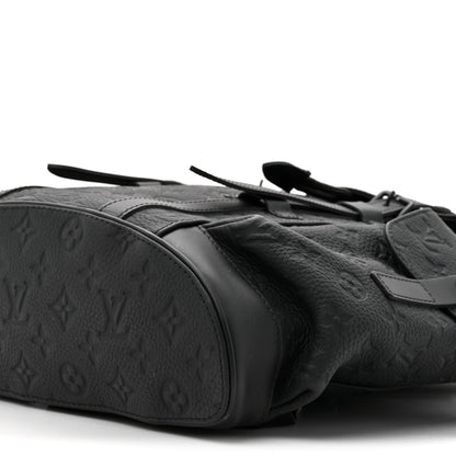Taurillon Monogram Christopher MM Backpack Black