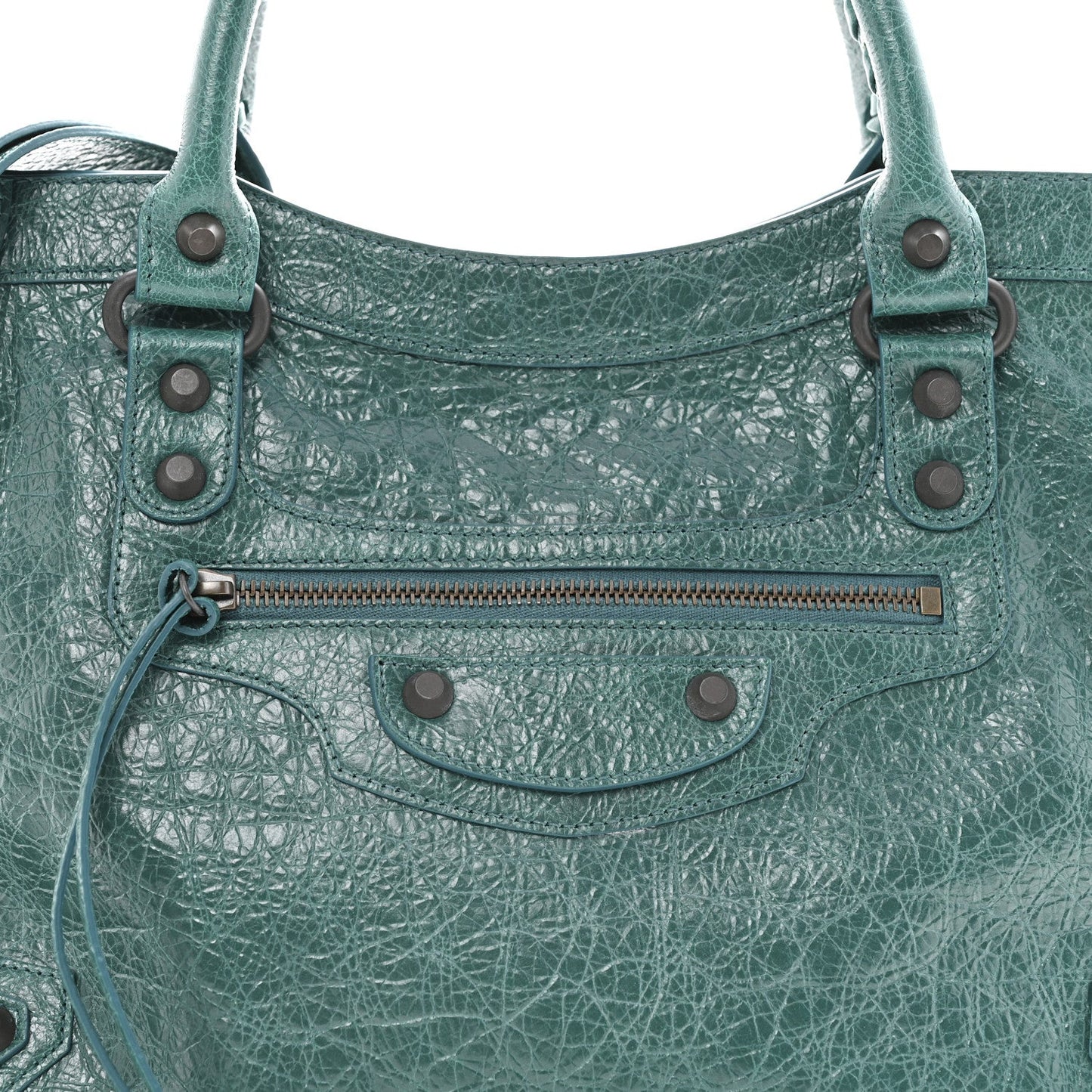 Arena Lambskin Classic Hardware Medium Le City Dark Emerald