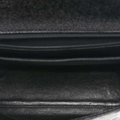 Caviar Quilted Jumbo Kelly Flap Black