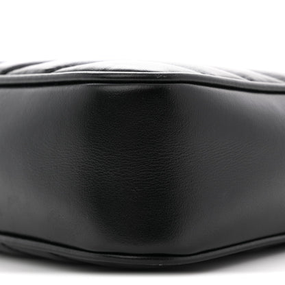 Calfskin Matelasse Monogram Monochrome Lou Camera Bag Black