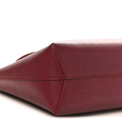 Saffiano Small Shopping Tote Claret