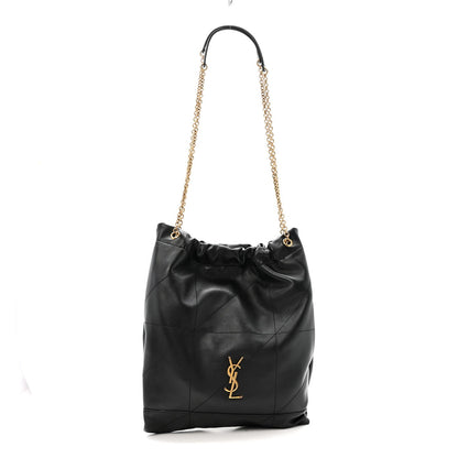 Lambskin Matelasse Monogram Medium Jamie 4.3 Pochon Black