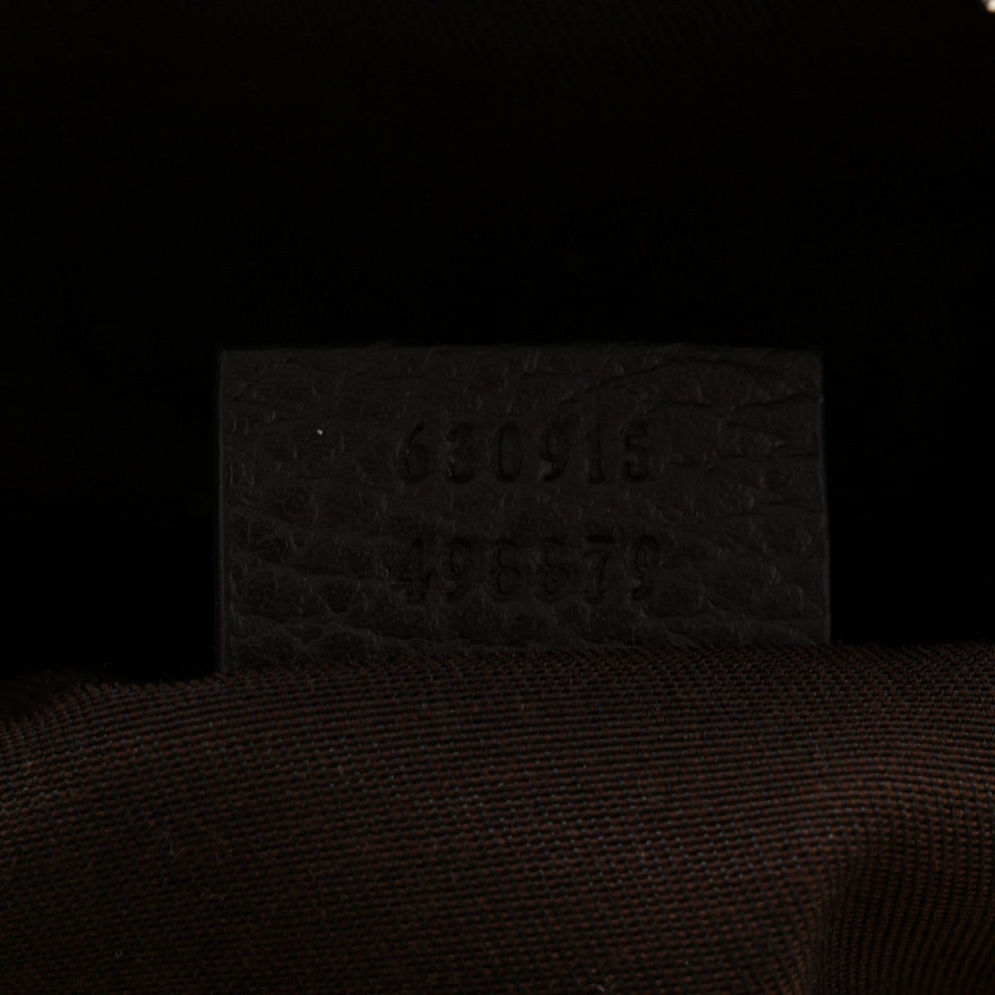 Monogram Dollar Calfskin Waist Pouch Beige Ebony Testa di Moro Marrone Scuro