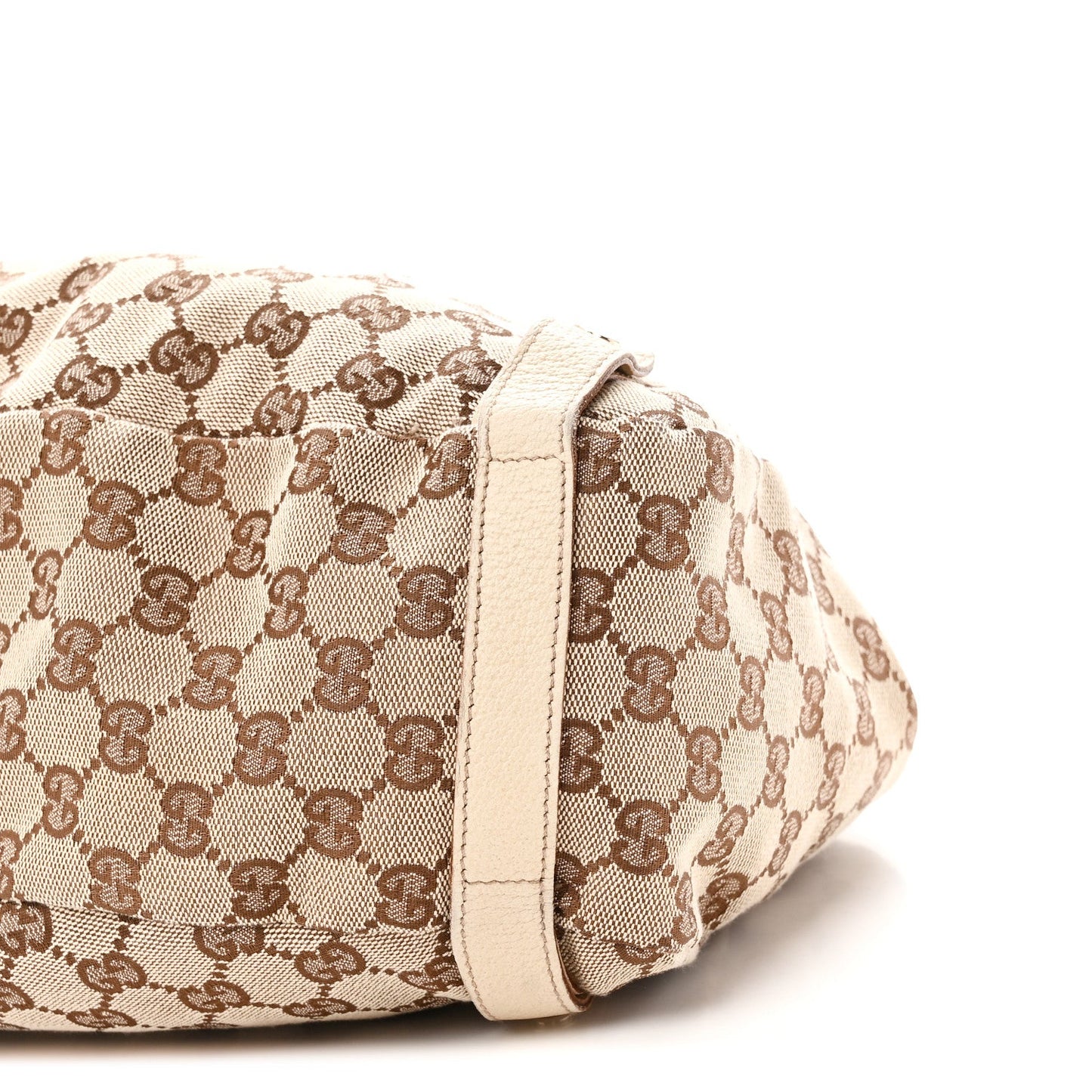 Monogram Medium Abbey Shoulder Bag Off White