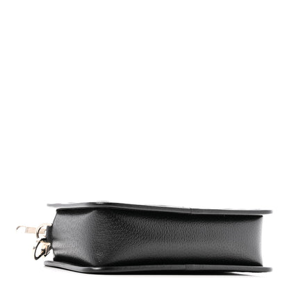 Monogram Jumbo GG Textured Dollar Calfskin Web Mini Crossbody Bag Black